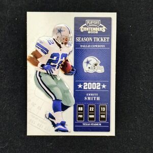 2002 Playoff Contenders Season Ticket Emmitt Smith # 54